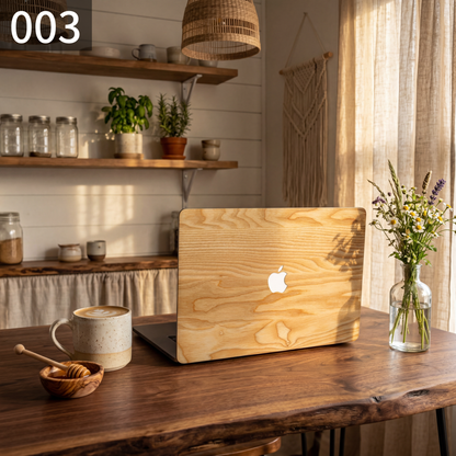 ライトウッドグレイン MacBookカバー