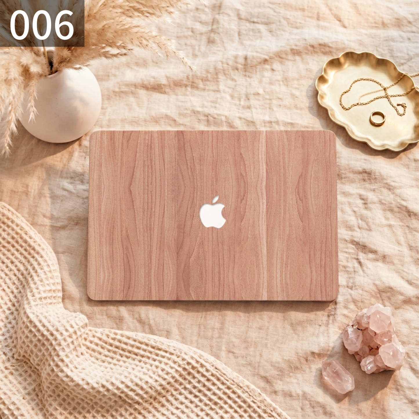 ライトウッドグレイン MacBookカバー