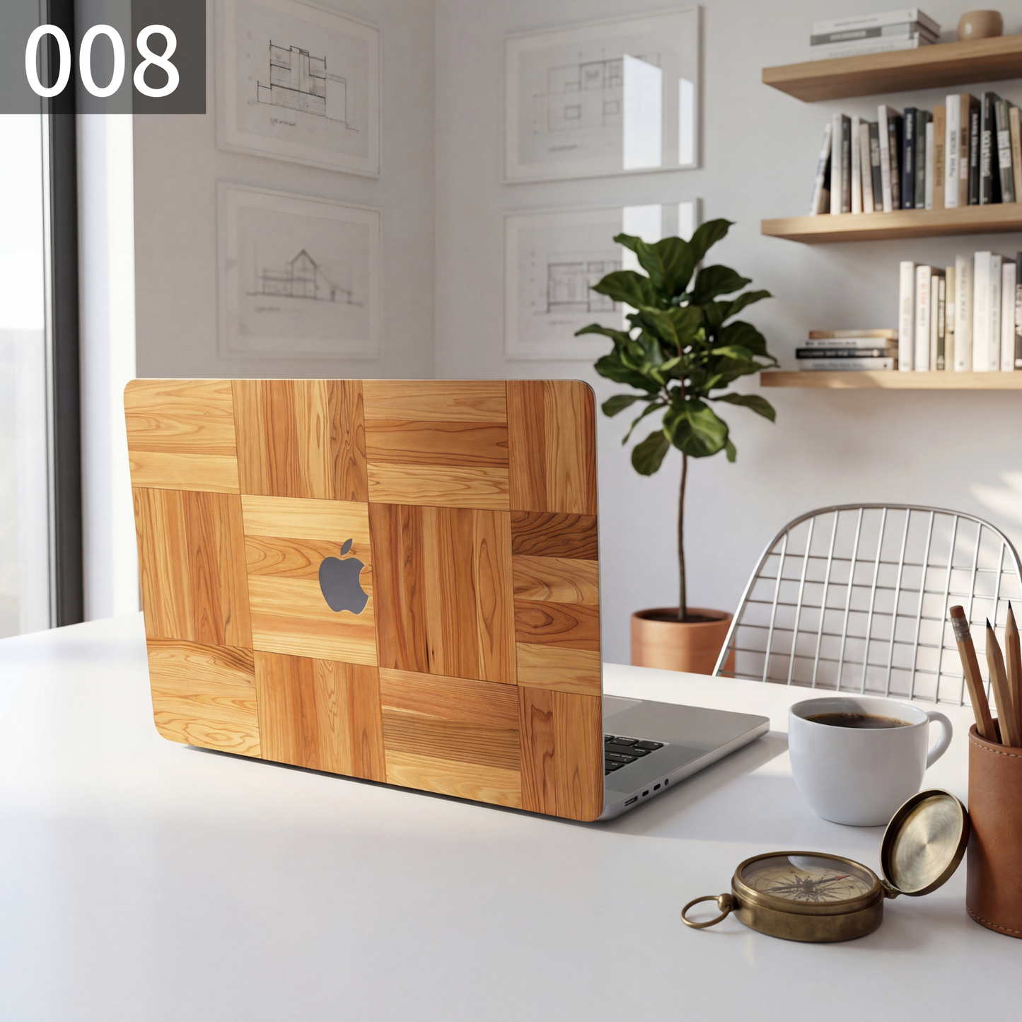 ライトウッドグレイン MacBookカバー