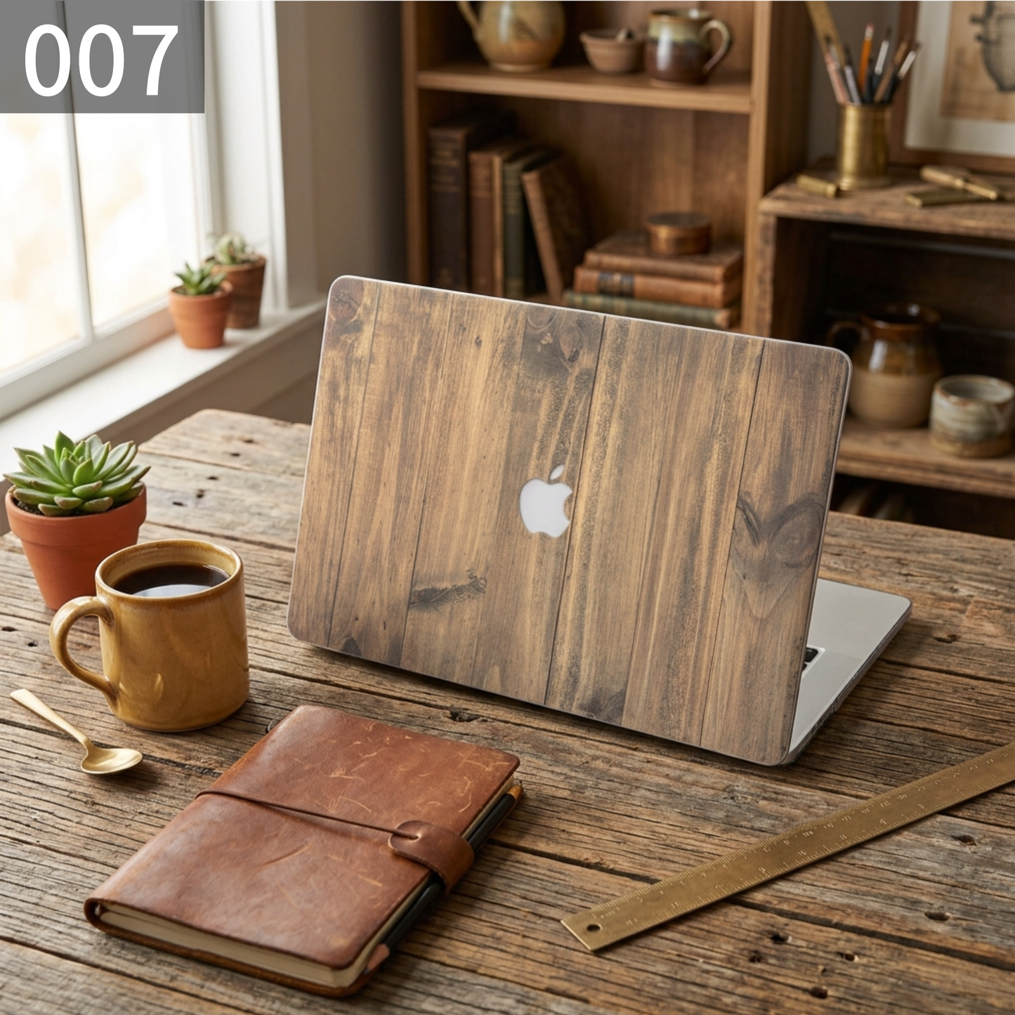 ヴィンテージウッド MacBookカバー