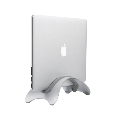 MacBook アルミ合金製 弧形縦置きノートPCスタンド