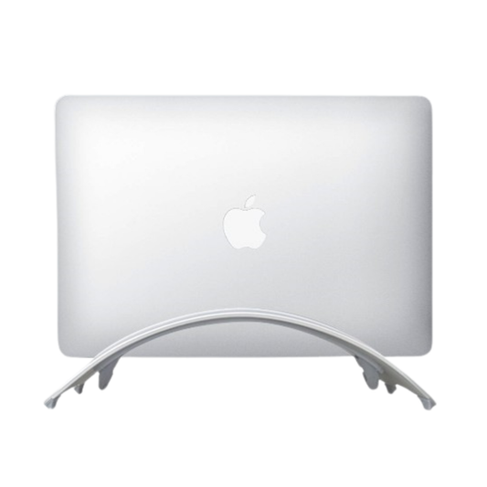 MacBook アルミ合金製 弧形縦置きノートPCスタンド