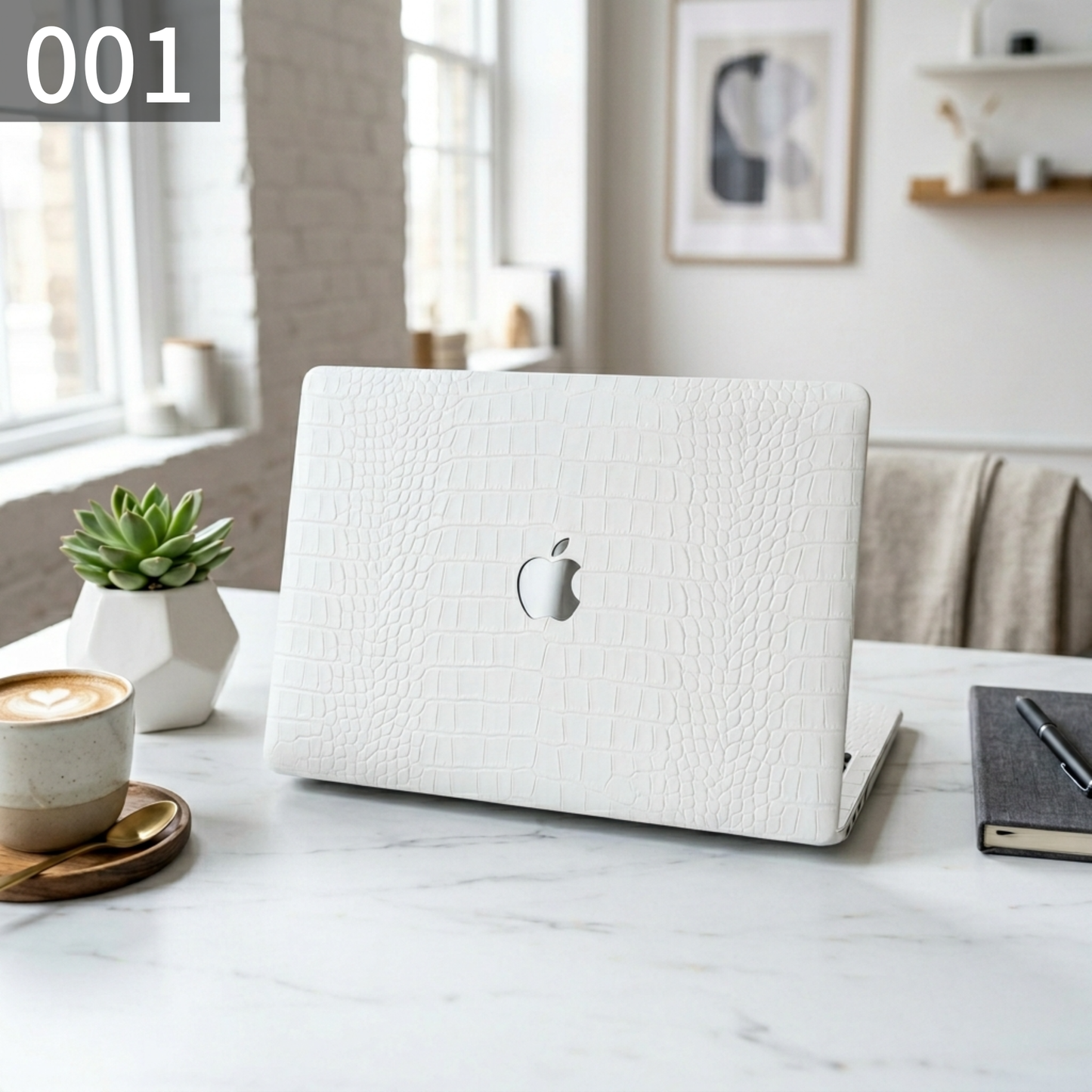 クロコダイルテクスチャ MacBookカバー