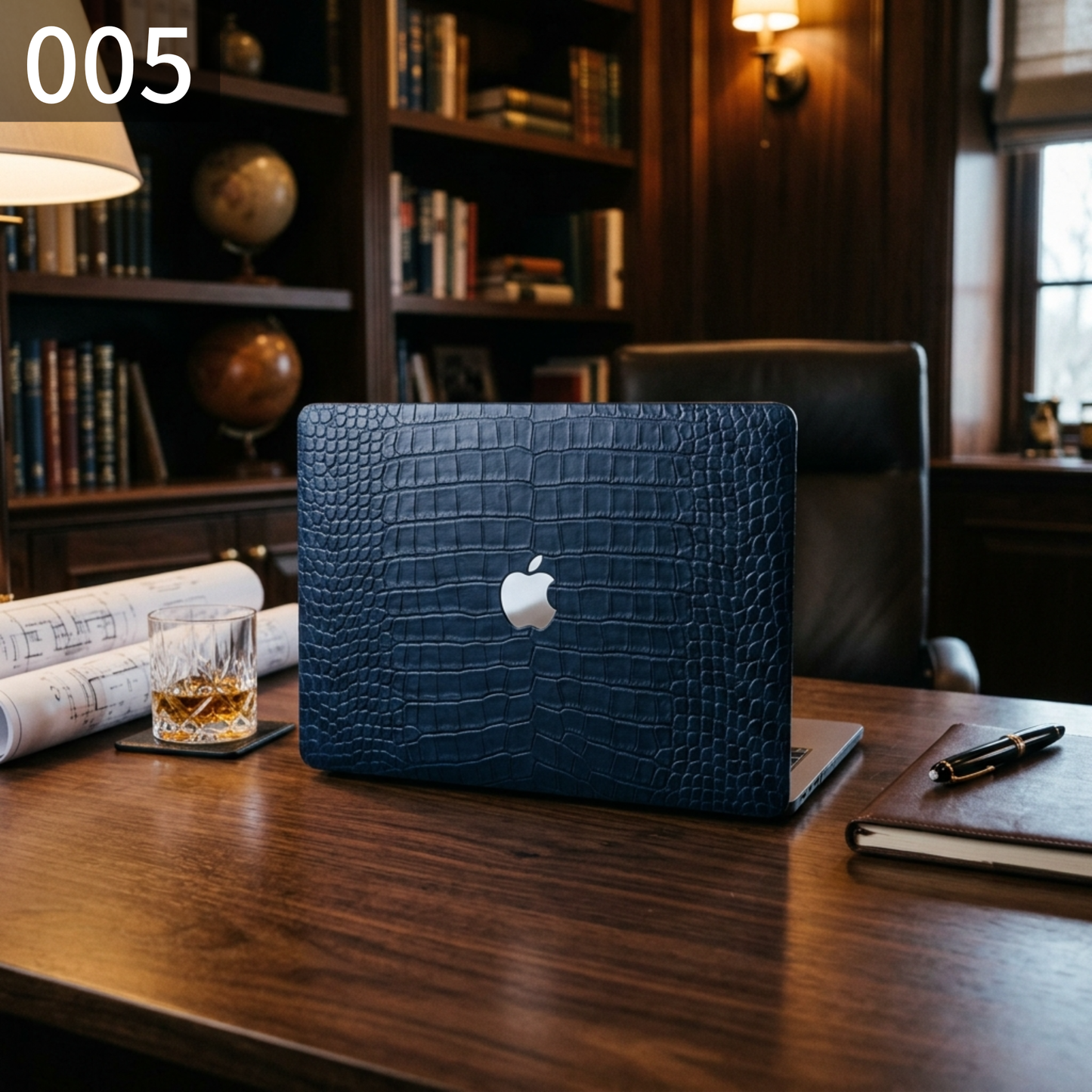 クロコダイルテクスチャ MacBookカバー
