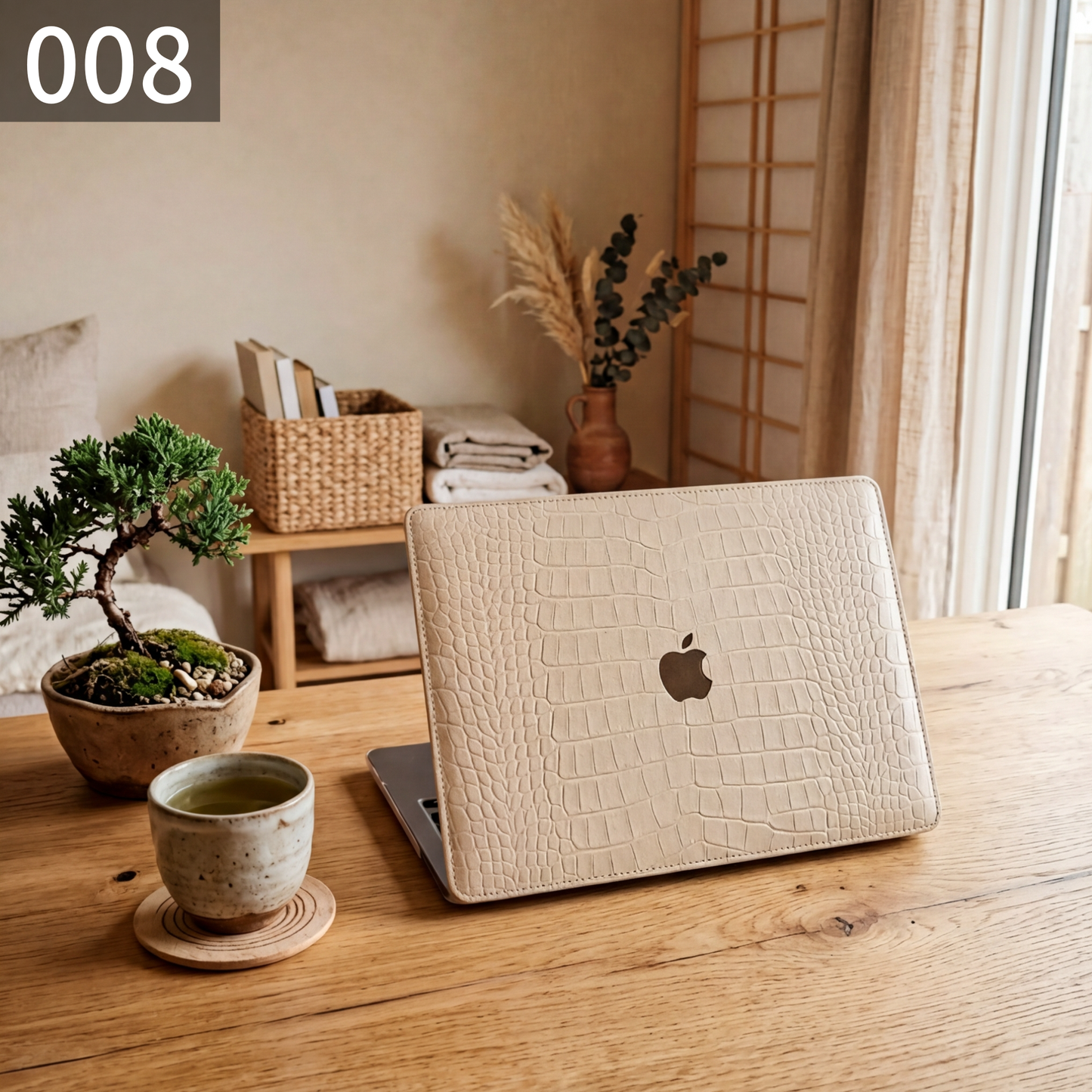 クロコダイルテクスチャ MacBookカバー