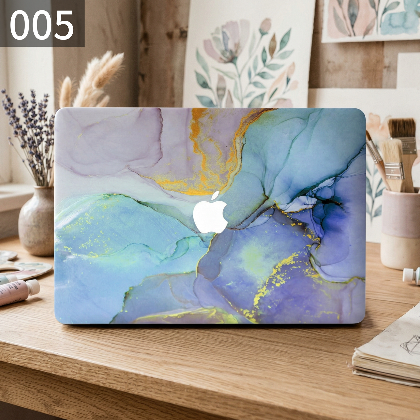 インクマーブル MacBookカバー