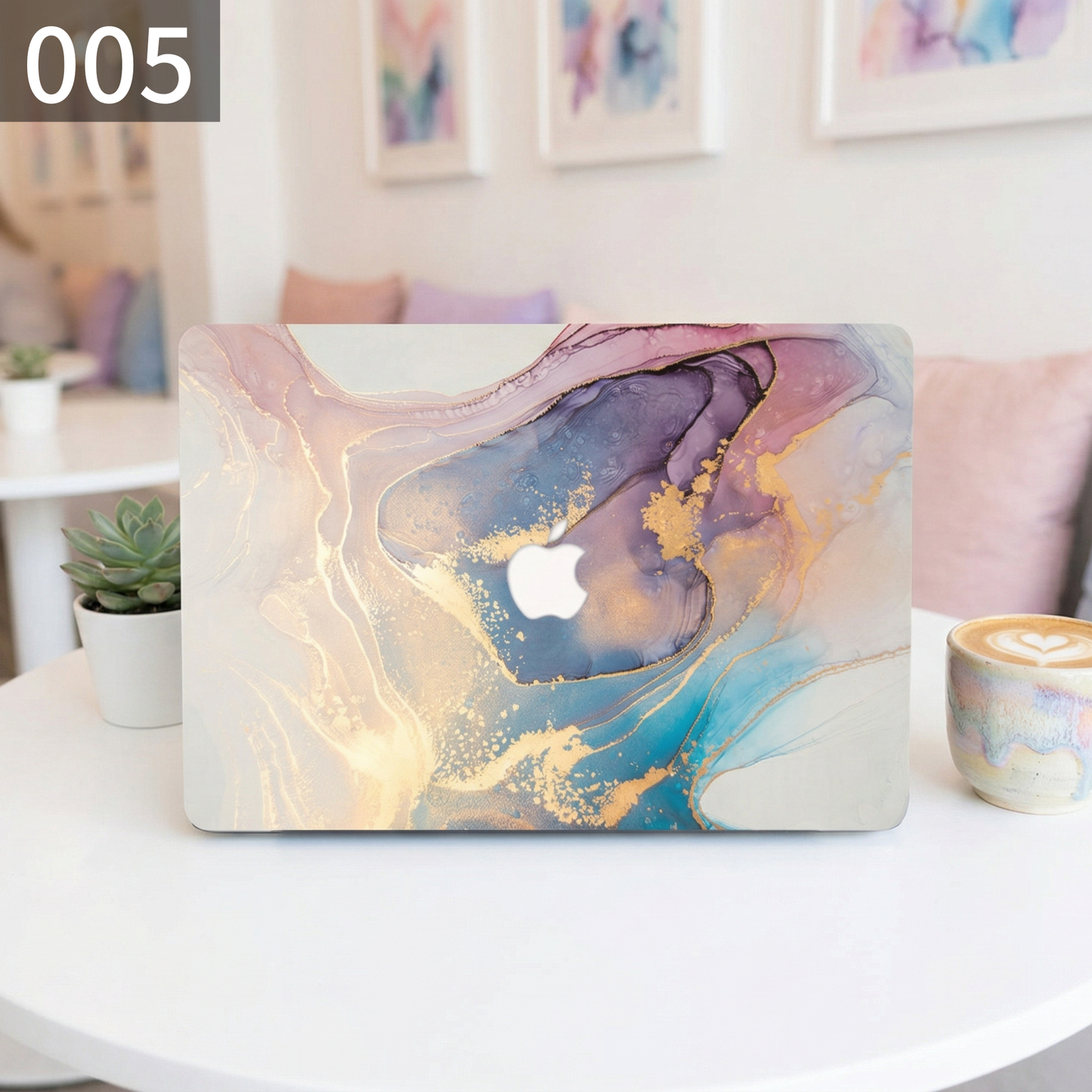 ライトインクマーブル MacBookカバー