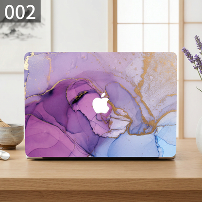 カラフルインクマーブル MacBookカバー