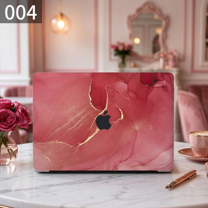 カラフルインクマーブル MacBookカバー