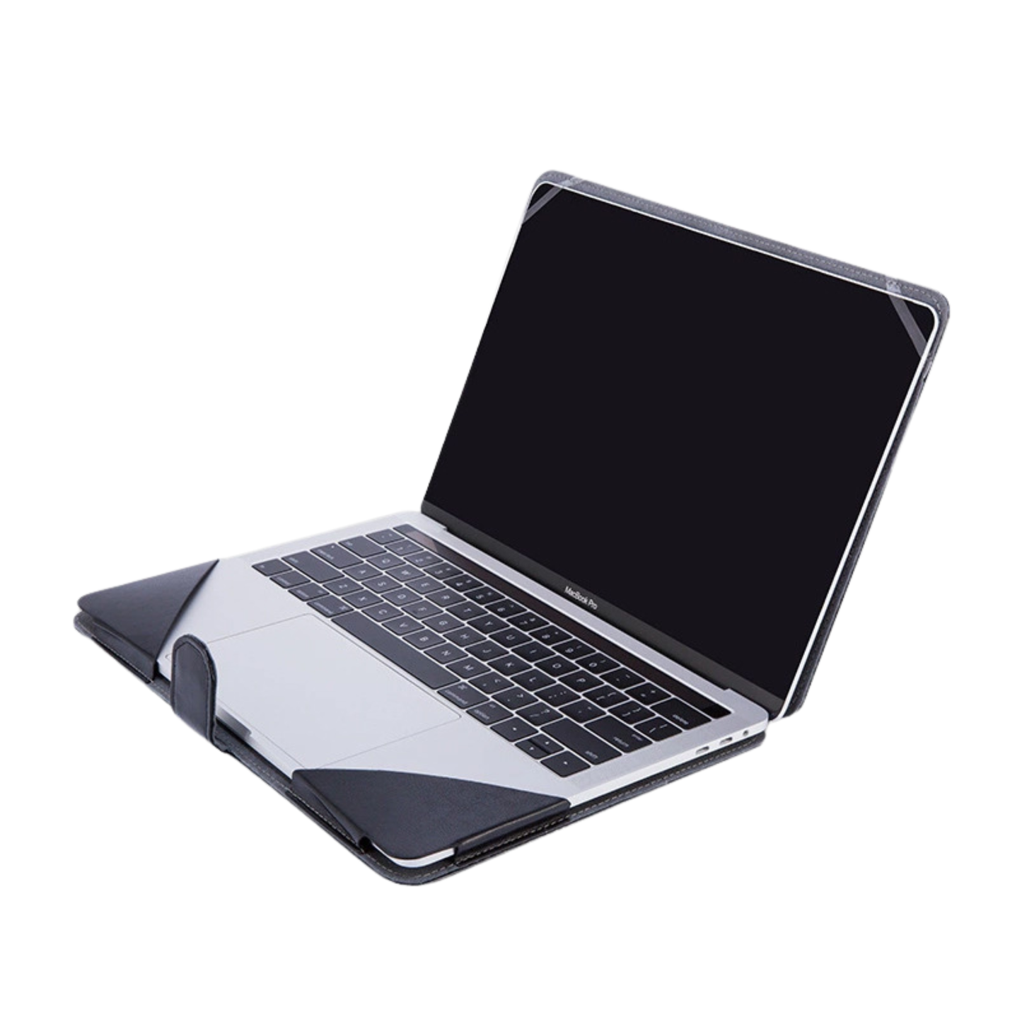 MacBook PUレザー保護ケース スタンド付き
