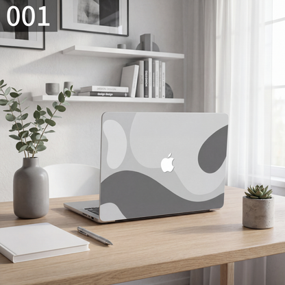 モノトーングレー MacBookカバー