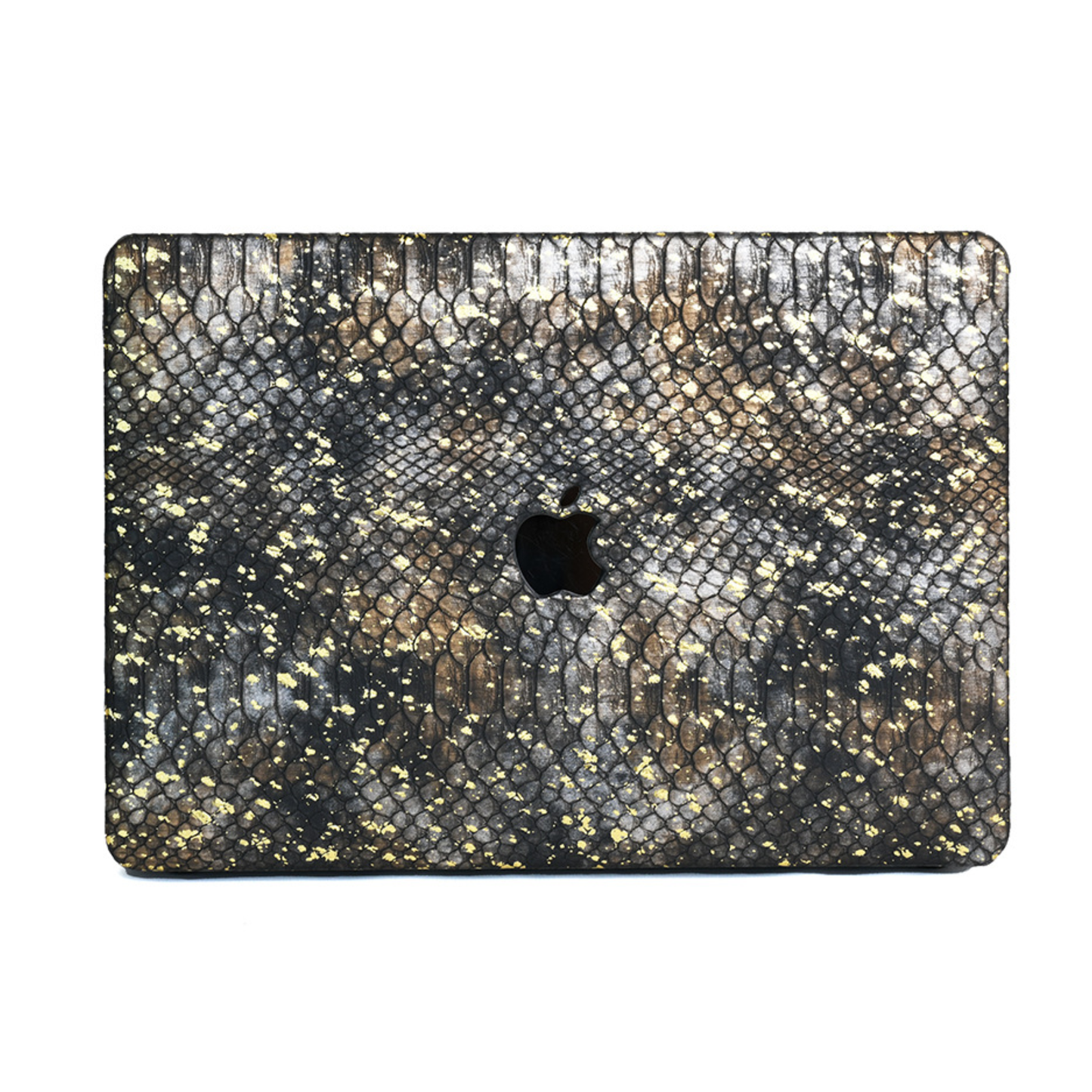 スネークスキンゴールド MacBookカバー