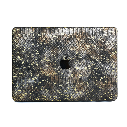 スネークスキンゴールド MacBookカバー
