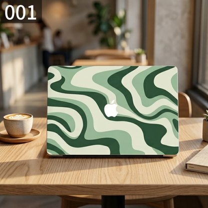 グリーンアート MacBookカバー ハードケース | 北欧ミニマルデザイン