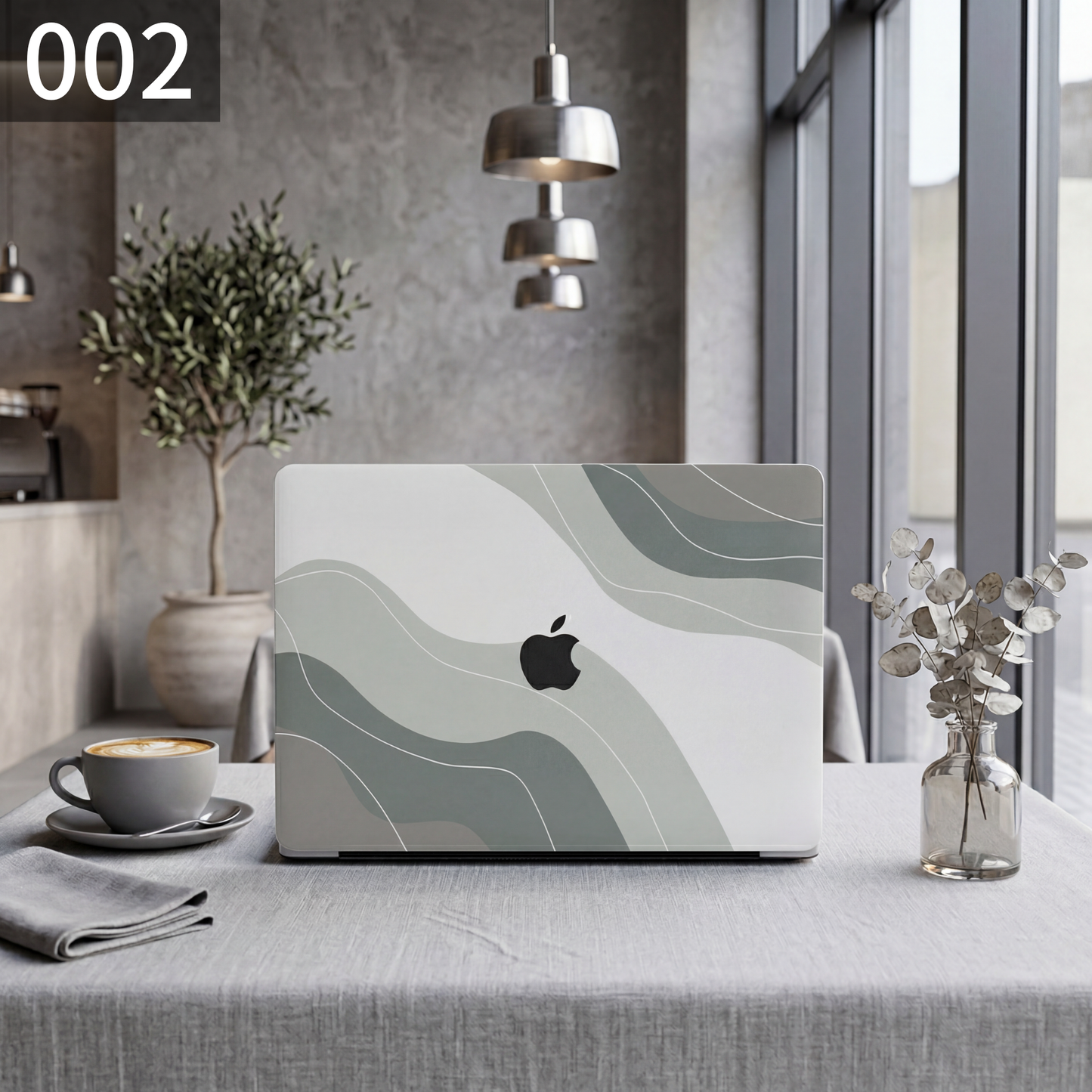 モノトーングレー MacBookカバー
