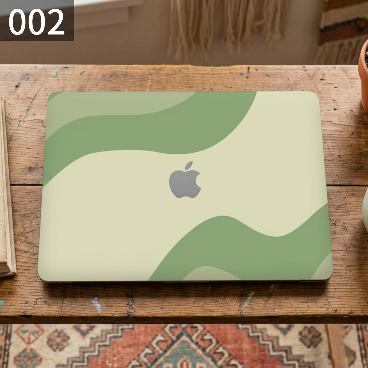 グリーンアート MacBookカバー ハードケース | 北欧ミニマルデザイン