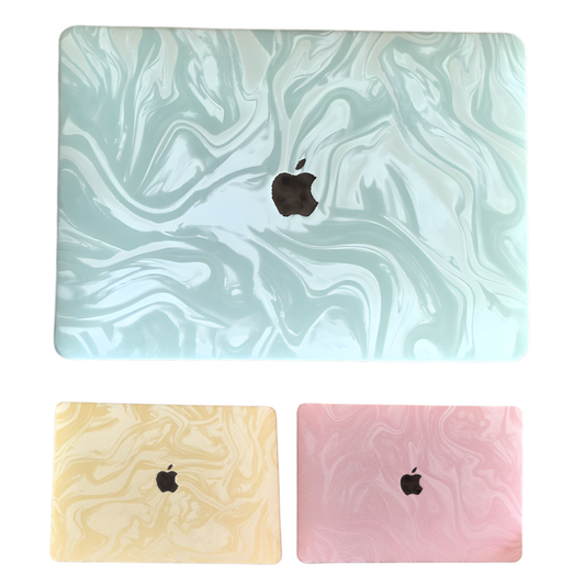 パステルマーブル MacBookカバー