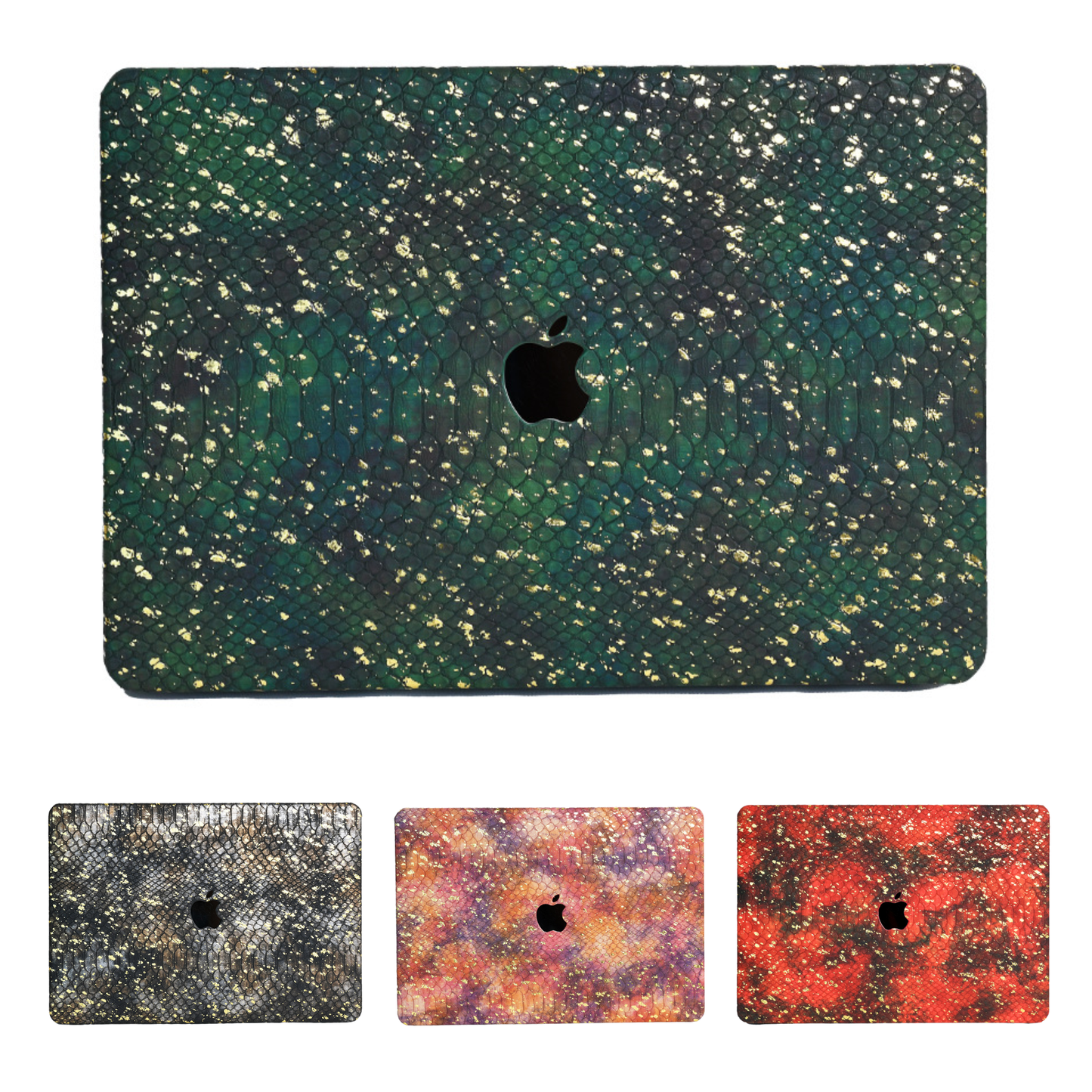 スネークスキンゴールド MacBookカバー