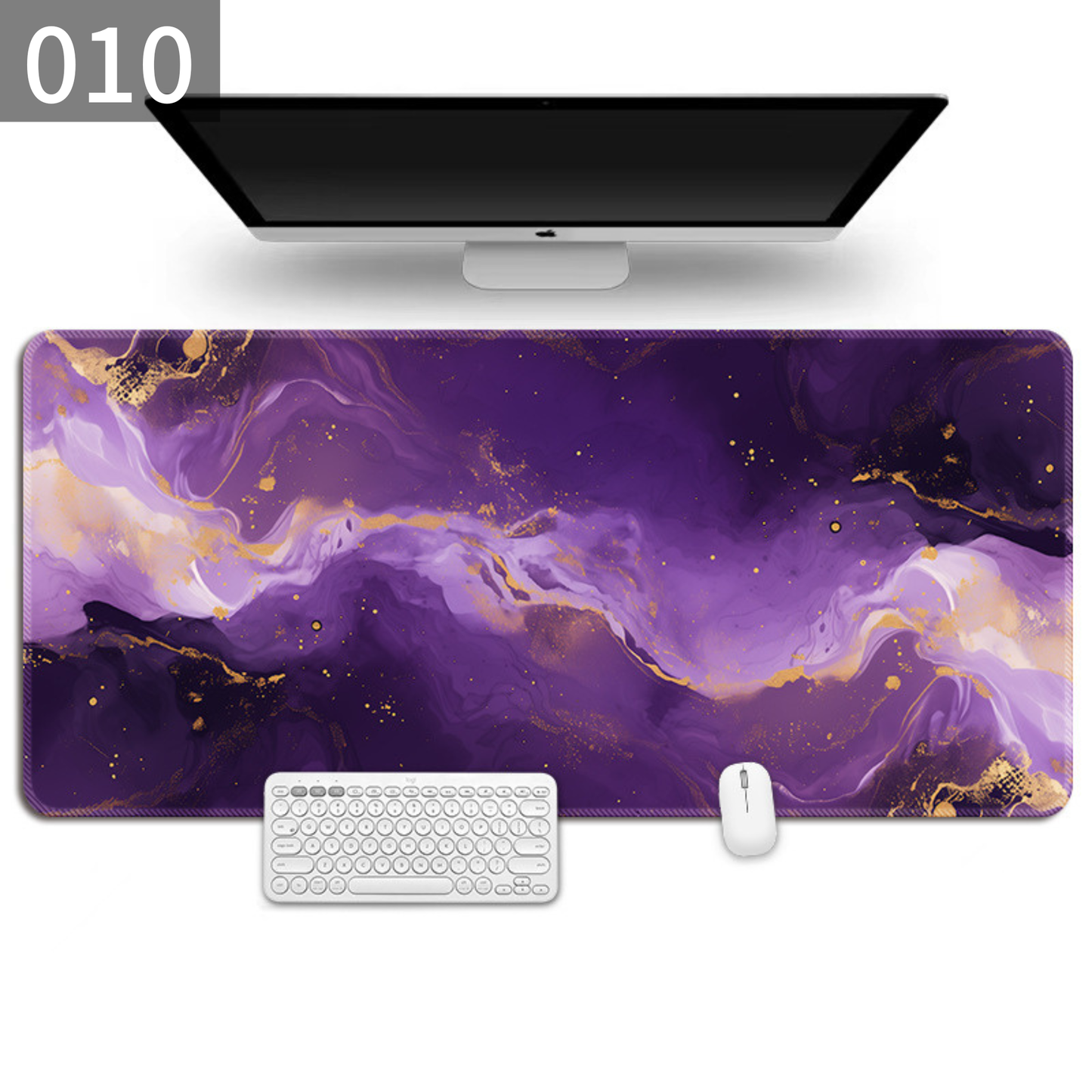 マーブルアート デスクマット 天然ゴム×布 大型
