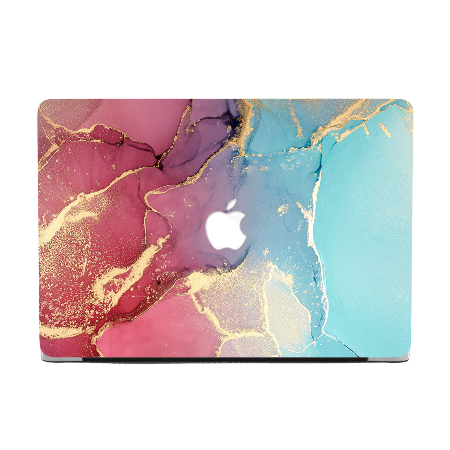 カラフルインクマーブル MacBookカバー