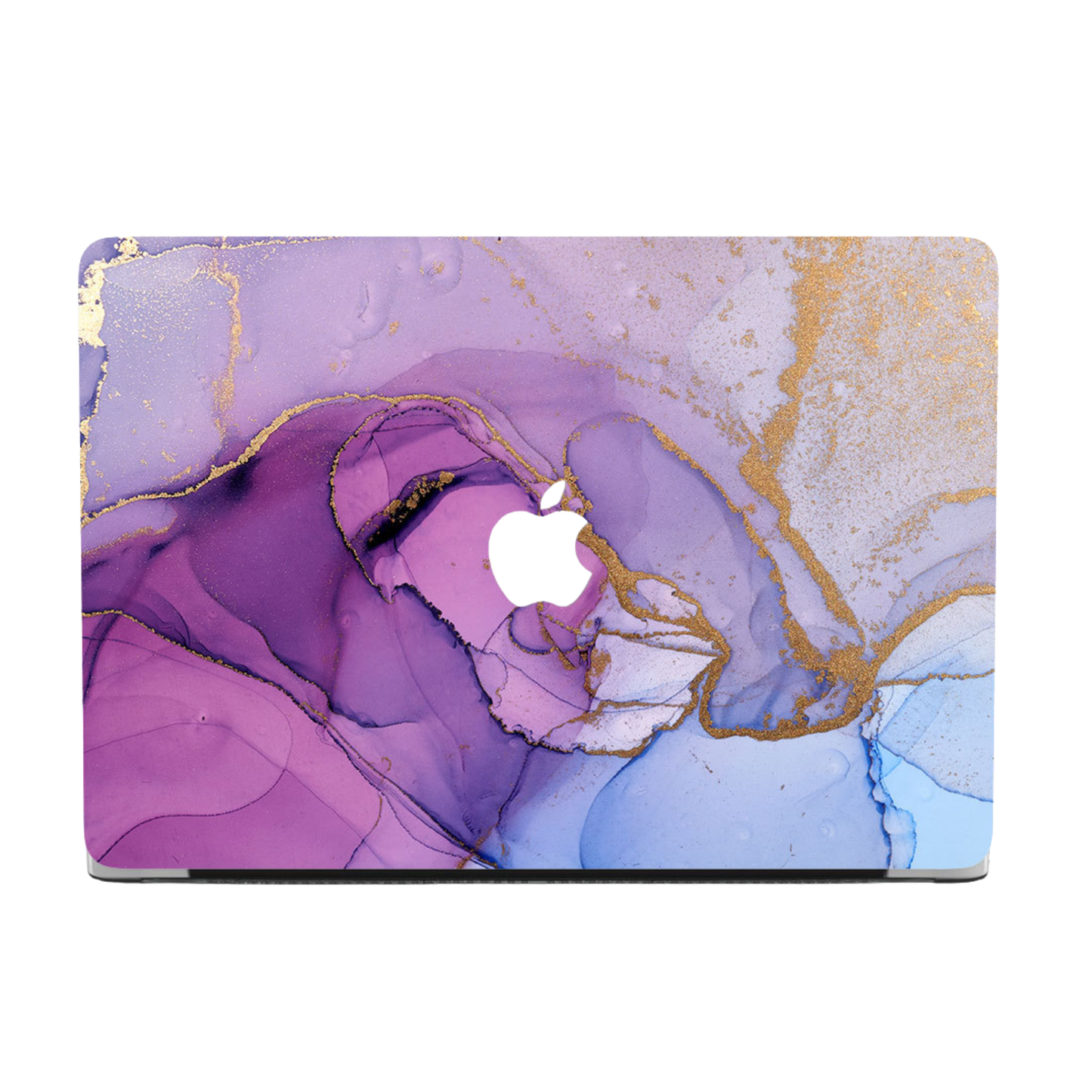 カラフルインクマーブル MacBookカバー