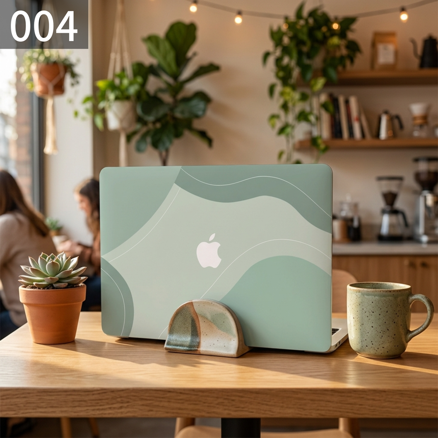 グリーンアート MacBookカバー ハードケース | 北欧ミニマルデザイン