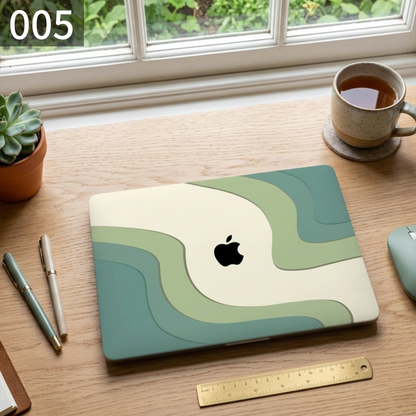 グリーンアート MacBookカバー ハードケース | 北欧ミニマルデザイン