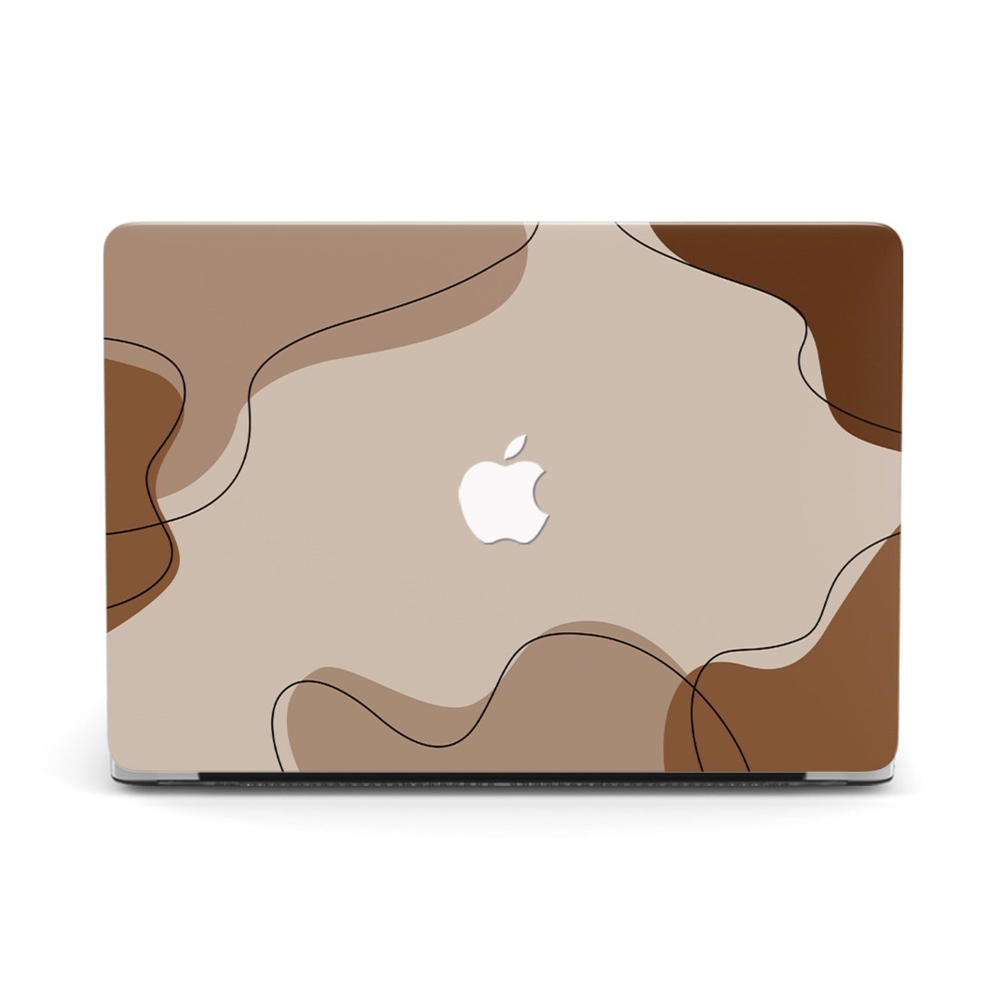 MacBook ケース フローラルウェーブ ベージュ
