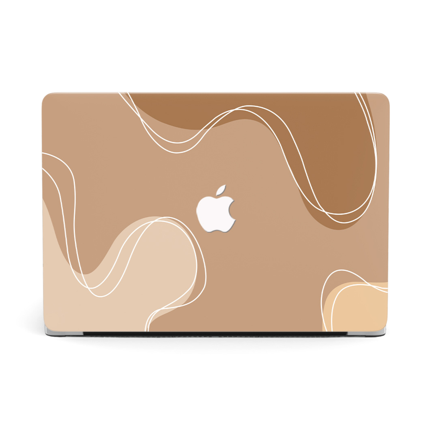 MacBook ケース フローラルウェーブ ベージュ