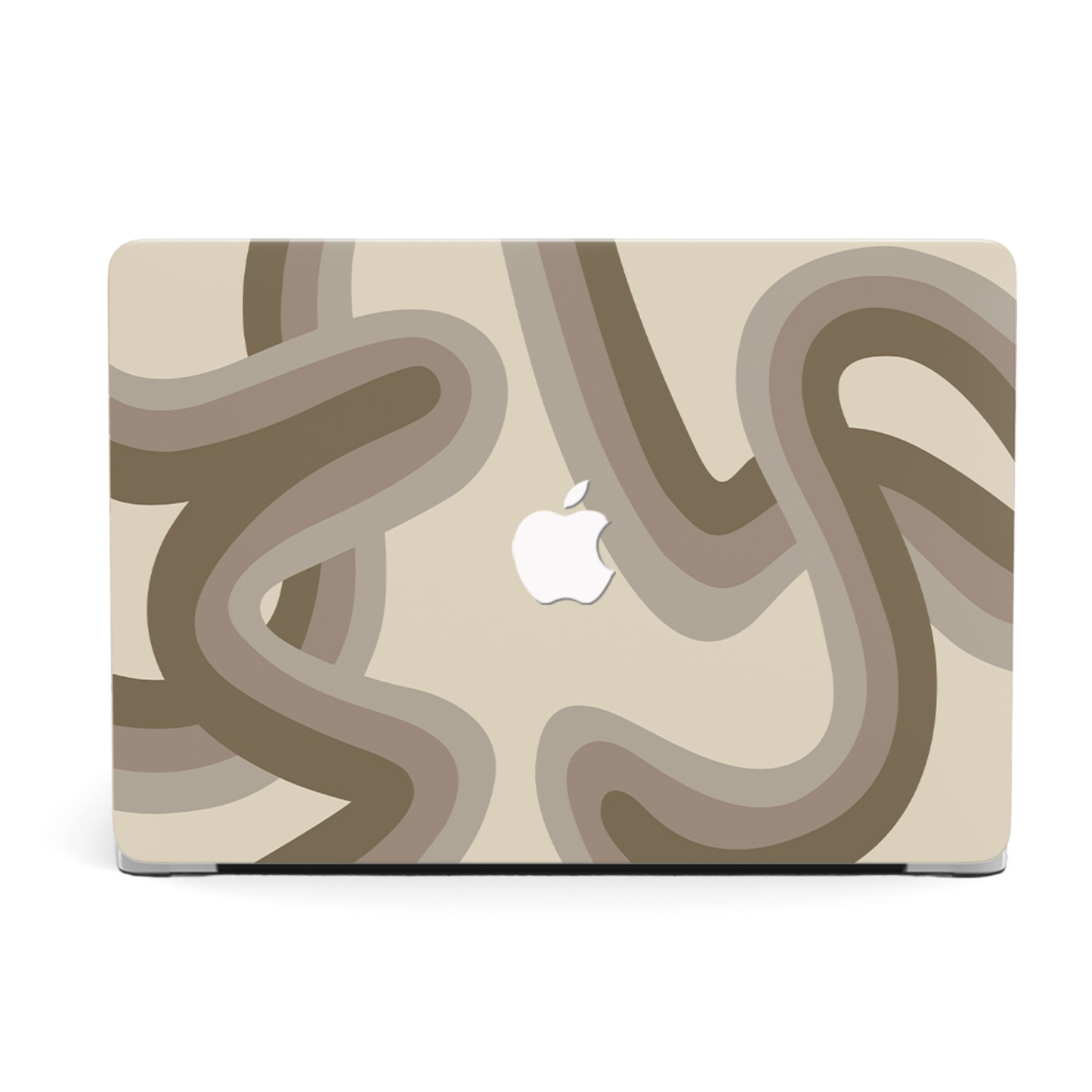 MacBook ケース フローラルウェーブ ベージュ