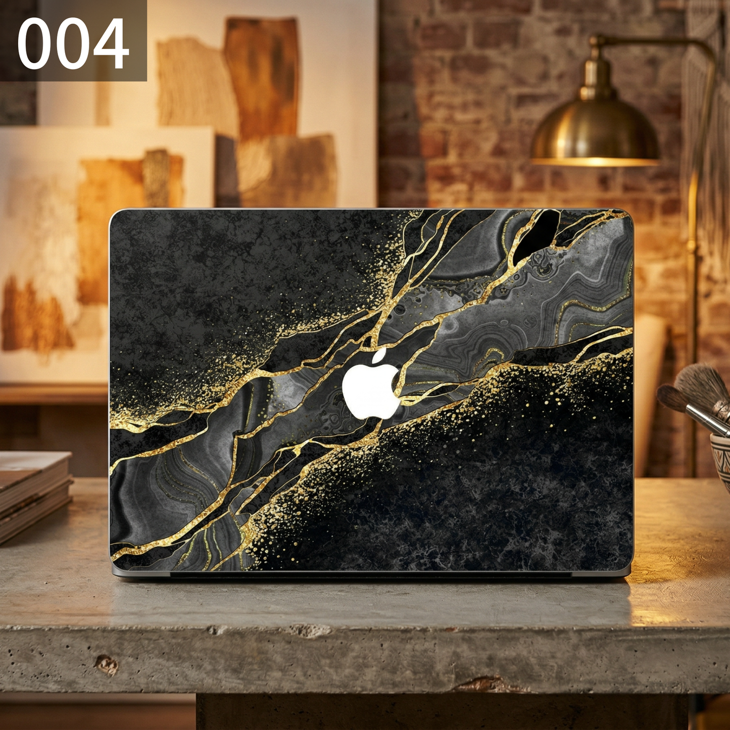 ダークマーブル MacBookカバー