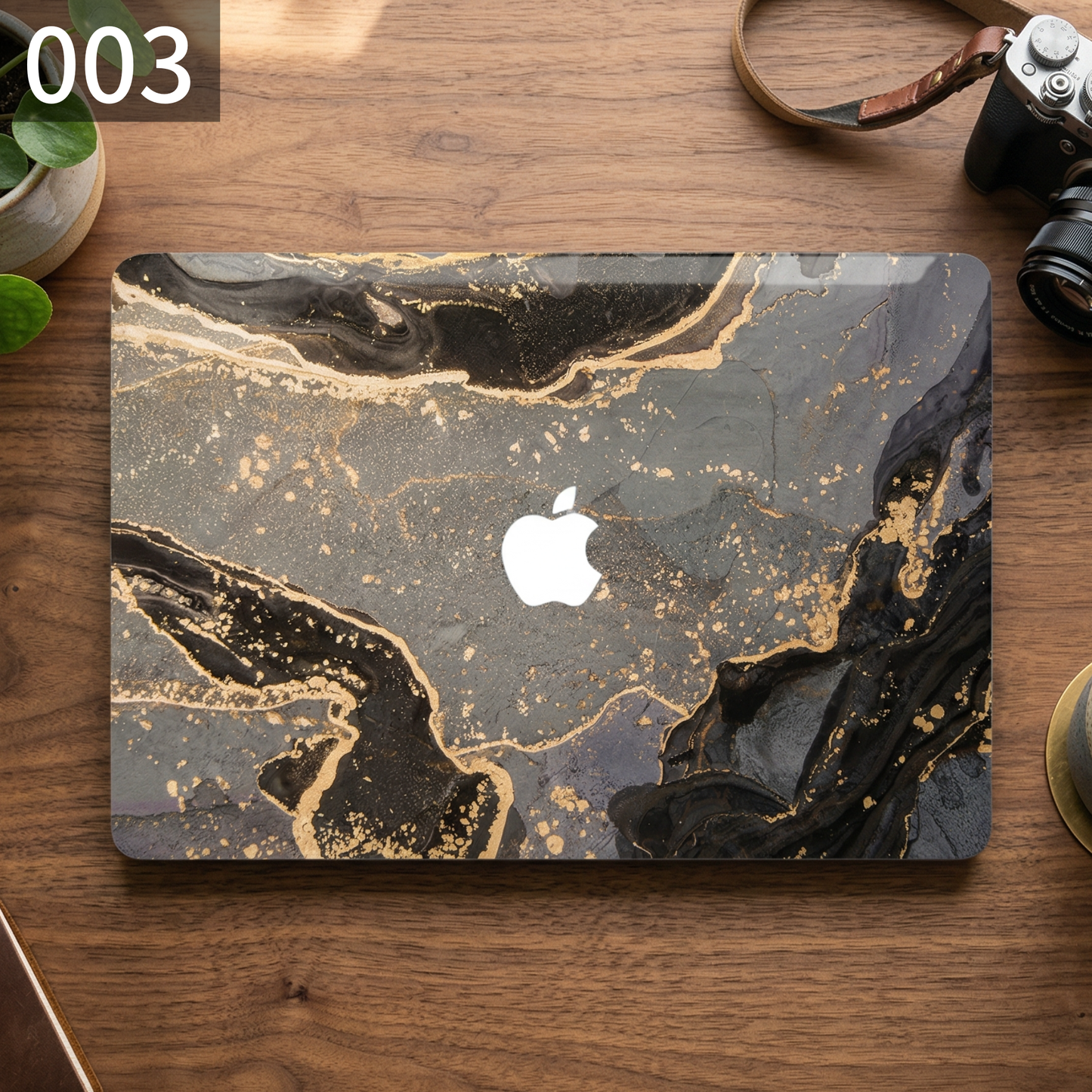 ダークマーブル MacBookカバー