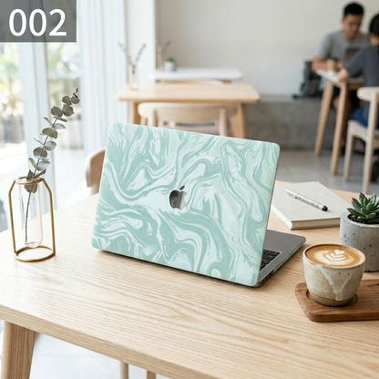パステルマーブル MacBookカバー