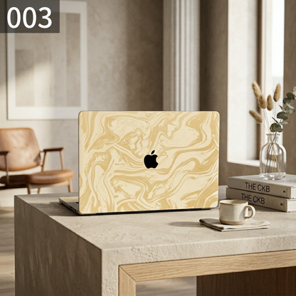 パステルマーブル MacBookカバー