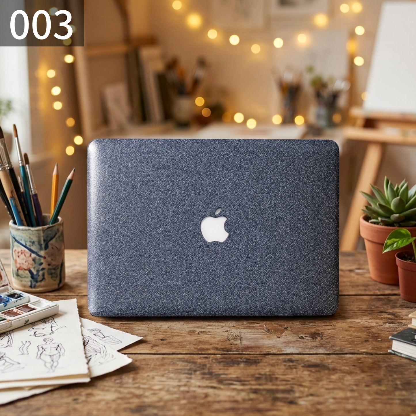 グリッタースパークル MacBookカバー