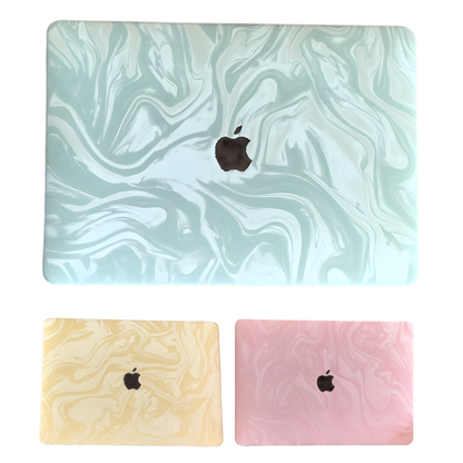 パステルマーブル MacBookカバー
