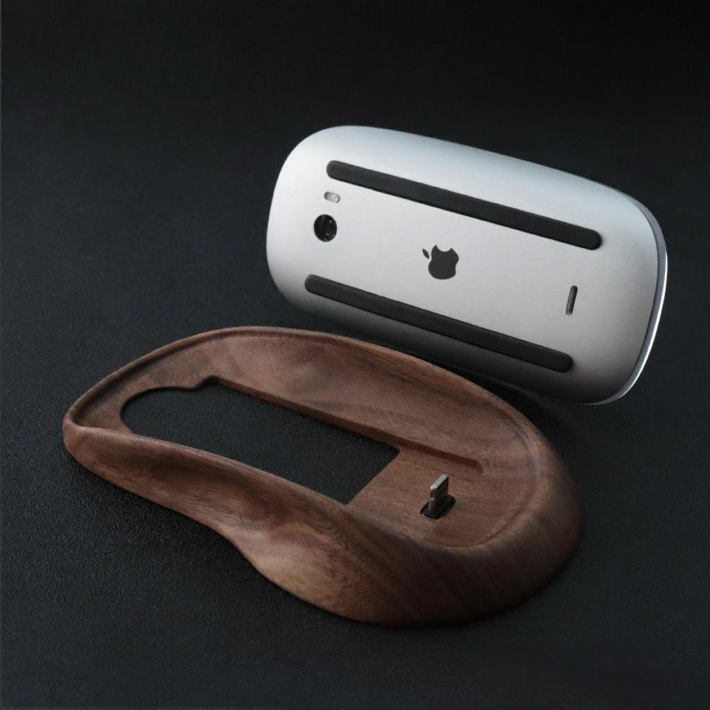 Magic Mouse 天然木製エルゴノミクスベース
