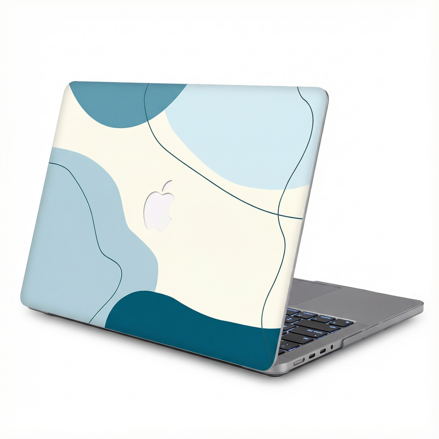 ミストブルー MacBookカバー ハードケース | 北欧モダンデザイン