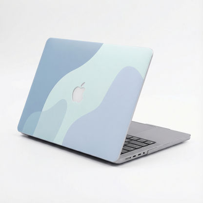 ミストブルー MacBookカバー ハードケース | 北欧モダンデザイン